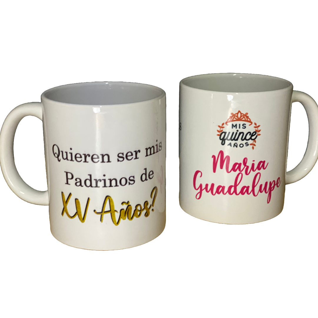 36 Tazas Personalizadas de 11oz